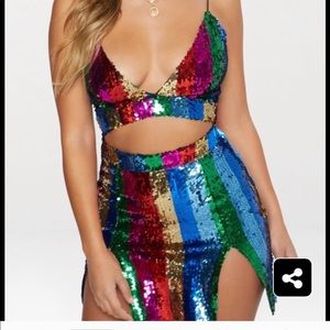 Multi Color Sequin Dress never worn